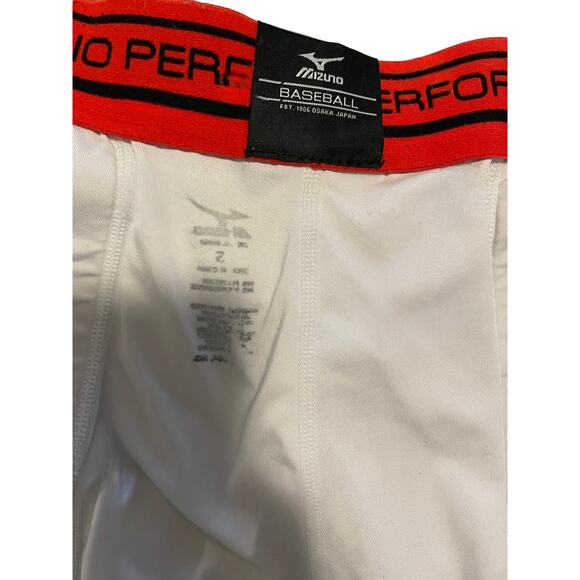 Mizuno Performance Sliding Compression Shorts Mens Small White Padded Baseball - Picture 6 of 6